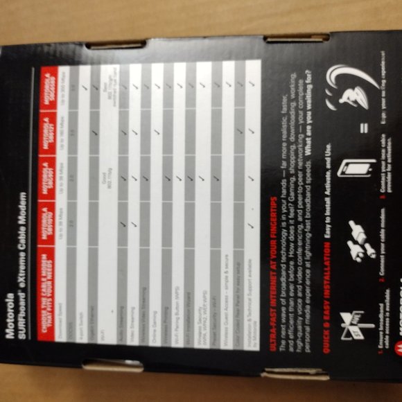 Motorola SURFboard DOCSIS 3.0 Cable Modem - Picture 2 of 2